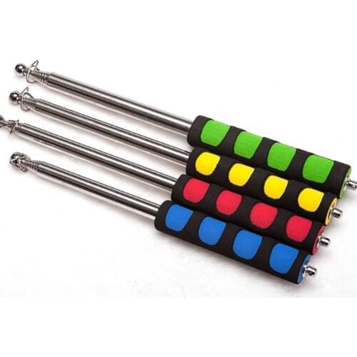 1Pcs Flagpoles Telescoping Rod Telescopic Flag Pole For Teaching Pointer Tour Guide Banner Flagstaff Supplies Random Color 2021