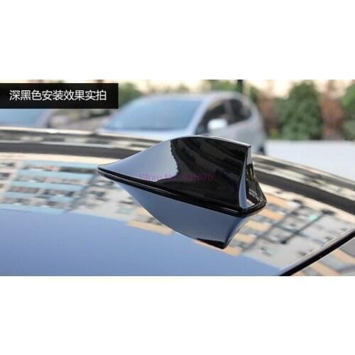 By DHL or Fedex 100pcs Universal Car Roof Style Shark Fin Antenna Radio Signal Aerials AM/FM For BMW hot