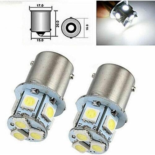 2pcs BA15S R5W 1156 5050 8SMD LED Car Led Turn Parking Signal Lamps Brake Lights Tail DC 12V Bulbs Reverse Auto Rear H5X7