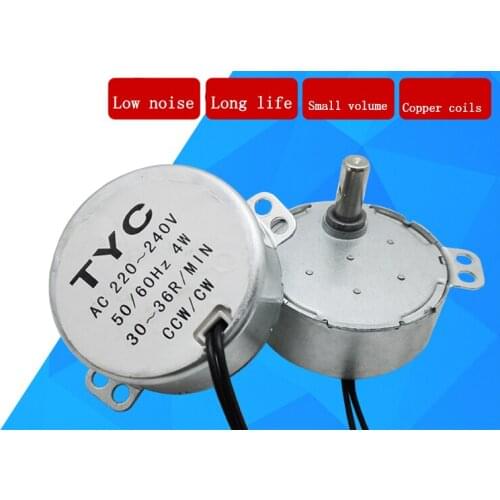 49KTYZ 220V 220-240V 50/60Hz 4W CCW/CW permanent magnet synchronous motor Single phase micro fan motor