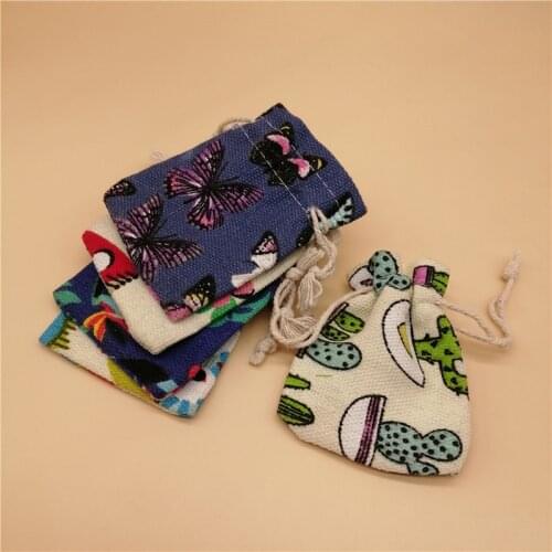 50pcs Cotton Packaging Bag Drawstring Gift Bag Tote Bags for Women Storage Earrings Ring Jewelry Display Pouch Small Cloth Bags