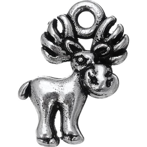 Animal Charms For Jewelry Making Deer DIY Slide Charm bracelet Necklace Jewelry Making Locket Charms
