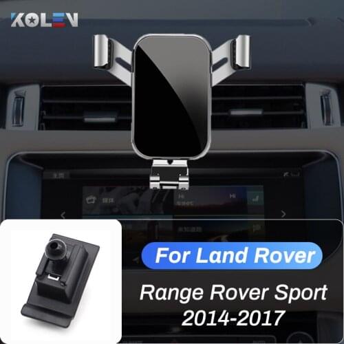 Car Mobile Phone Holder For Land Rover Range Rover Sport RRS L494 2014-2017 Car GPS Gravity Stand Navigation Bracket Accessories