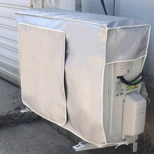 Air Conditioner Cover Waterproof Sun Protection Dust-proof 3 Sizes Conditioner Protective Case