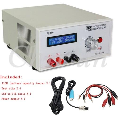 EBC-A10H Battery Capacity Charge Discharge Tester 30V 5-10A 150W Electronic Load Mobile Power Head Test Online Computer Software