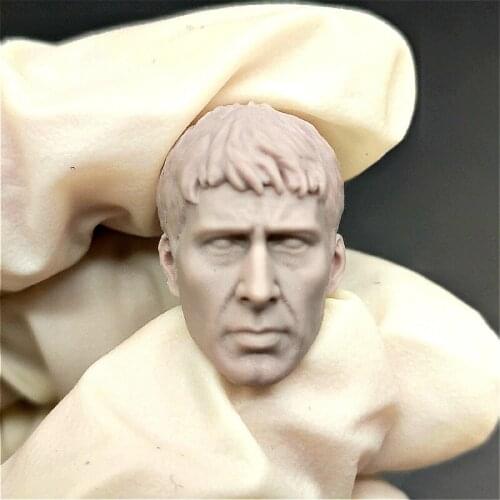 Estartek 1/12 1/18 3D Print Cage Head Sculpt No Paint Version for 6inch 3.75inch Action Figure DIY