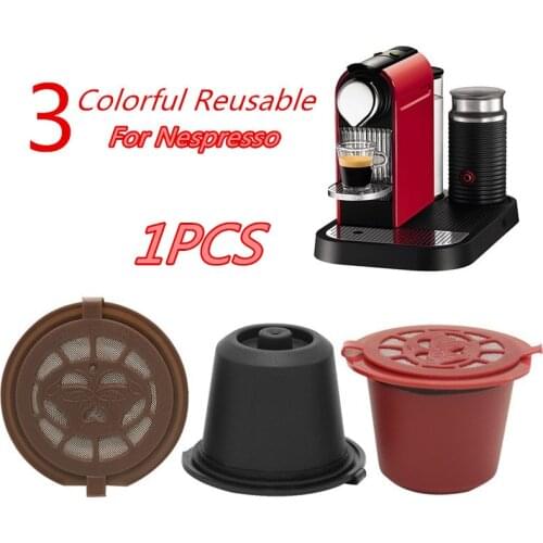1pcs reusable coffee capsules for Nespresso Herbruikbare Hervulbare Machine Refillable Capsule Filtering Cups Coffee Filters