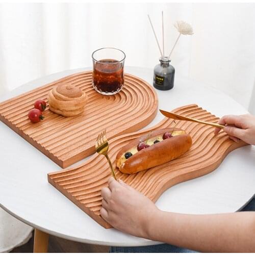 Natural Nordic Style Water Ripple Ceramic Plate Set Plates Dinner Serving Star Shaped Plate Sets Wooden Plates for Food Kitchen