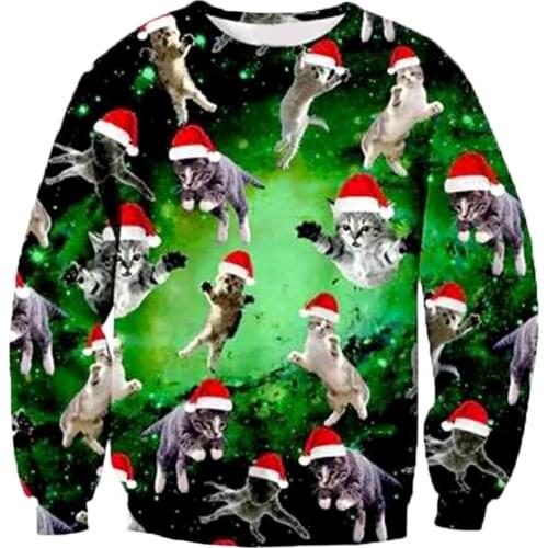 2017 New 3D Printed Sweatshirts Celebrate Merry Christmas Harajuku Men/women Pullover Hoodie Crewneck Long Sleeve Hoody Clothing