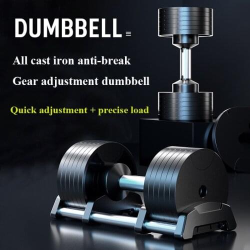 The Newly Upgraded Dumbbell Set Quickly Adjusts A Variety Of Weight Specifications Solid Cast Iron Dumbbells