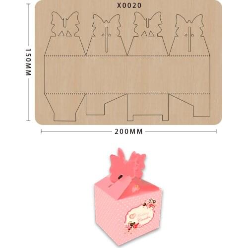 Gift box wood cutting die scrapbook making decor supplies dies template Suitable for common die-cutting machines in the market