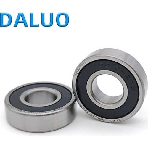 DALUO Bearings 7001 7001C 2RZ P4 DB A 7001C 12X28X8 Angular Contact Bearings ABEC-7 Precision Bearings CNC