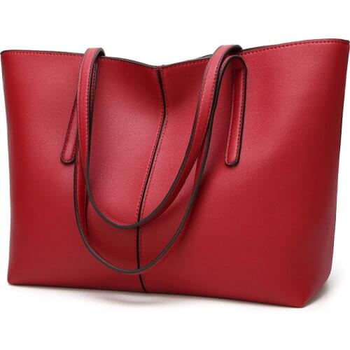 Genuine Leather Handbag Luxury Design Womens Casual Tote Purse Fashion Shoulder Handbag Ladies Large Capacity Shopping New C826