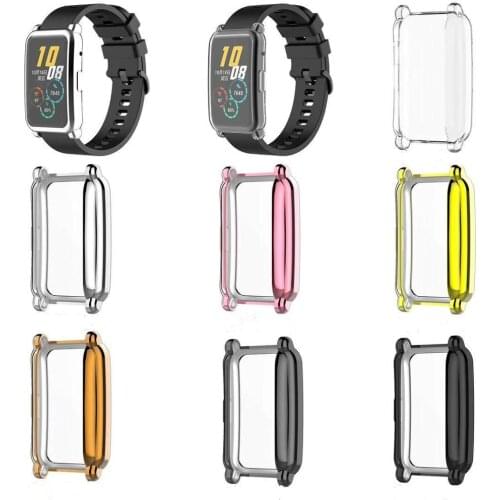 Screen Protection Watch Case For Huawei Honor Watch ES Soft Ultra-Thin TPU Clear Protector Cover shell Plating color Watchcase