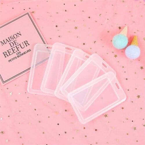 Transparent PVC Bank Bus Credit Card Holder Cover Storage Card & ID Holders Women Men Kids Protector Cover Wallet Dropshipping