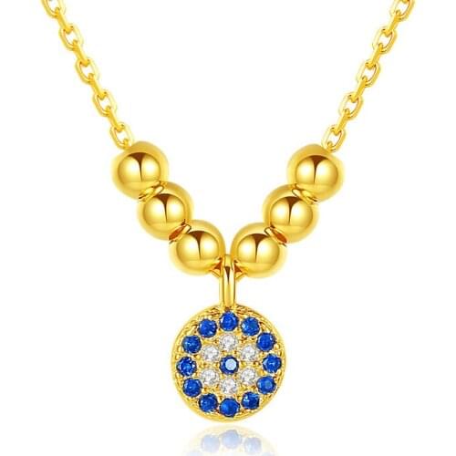 925 Sterling Silver ball zircon Necklaces & Pendants For Women Fashion Lady Festival Gift Sterling-silver-jewelry