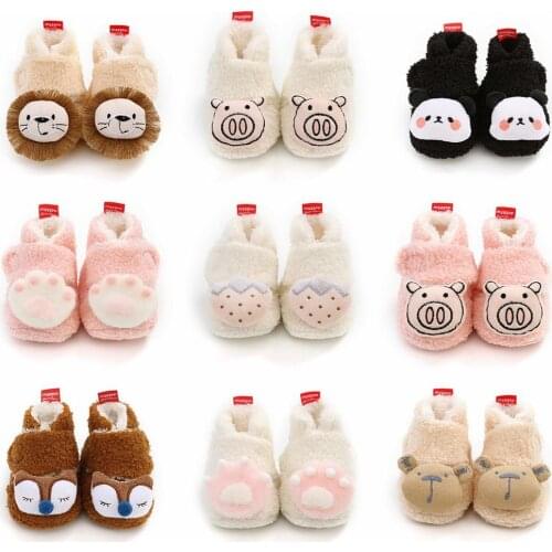 Winter Infant First Walkers Cartoon Baby Shoes Warm Newborn Shoes Soft Sole Spring Toddler Shoes Baby Girl Boy Prewalker