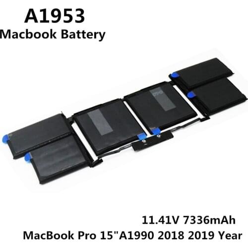 100% Original 11.41V 7336mAh Notebook Laptop A1953 Battery FOR Apple MacBook Pro 15'' A1990 Touch Bar 2018 2019 Year MR962LL