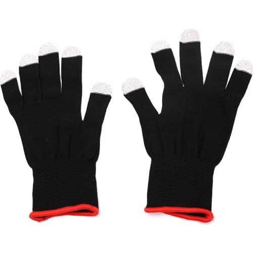 2pcs Hand Cover Game Controller for PUBG Sweat Proof Non-Scratch Sensitive Touch Screen Gaming Finger Thumb Sleeve Gloves
