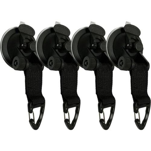 4PCS Tent Suction Cup Anchor Securing Hook Tent Suction Cup Buckle Car Side Awning Pool Tarps Tents Securing Hook
