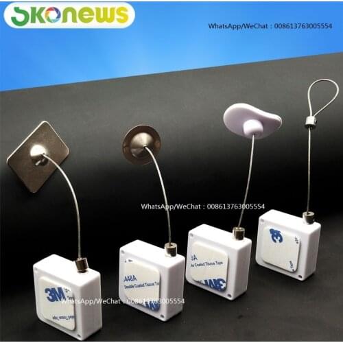 50 pcs China Quality Jewelry Security Retractable Pull Box Tethers Anti-Theft Pull Box Anti-Theft Ring Display Recoiler