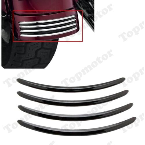 Motorcycle Accessories Rear Fender Accents Trim Black ABS Plastic For Harley Touring Street Glides FLHX Road Glide FLTRX Classic