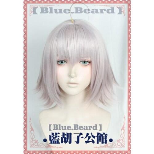 Anime Fate/Grand Orde FGO Jeanne d Arc alter Joan of Arc Heat Resistant Synthetic Cosplay Costume Wig + Wig Cap