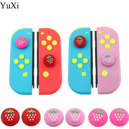 Animal Crossing Bear StrawberryThumb Stick Grip Cap Joystick Cover For Nintendo Switch Lite NS Nintend Joy-Con Controller Case