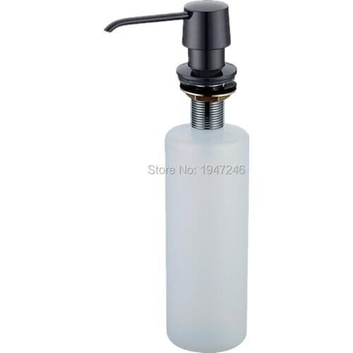 100% Solid Brass High Quality Built In Deck Mount Pump Countertop Kitchen Sink Soap Dispenser Set With ABS Pump & 10 Oz Bottle