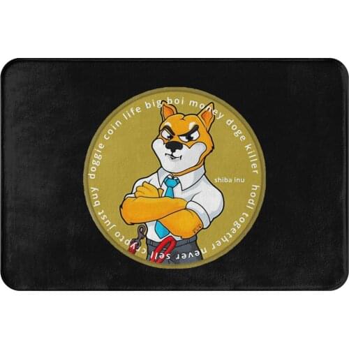 Shiba Inu Coin Crypto Miners Non-slip Doormat Kitchen Mat Doge Killer Floor Carpet Entrance Door Rug Indoor Decorative