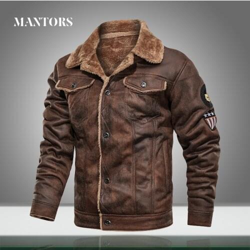 Warm Tactical Jackets Men Bomber Military Jacket Winter Male Casual Thick Fleece Wool Liner Pilot Coat Solid Button Multi-pocket