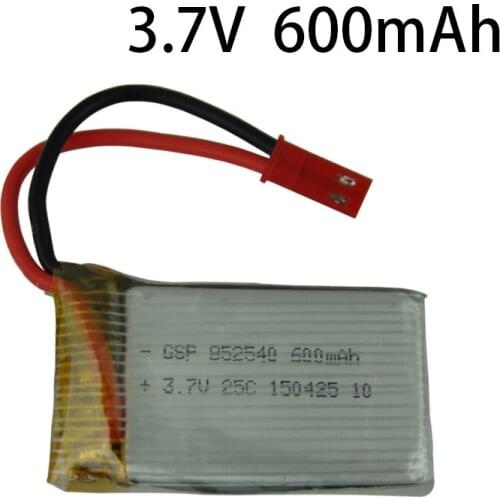 3.7V 600mAH Di Feida F161 remote control aircraft batteries 3.7V600mAH Feiyu lithium battery JST plug 852540 Lipo battery