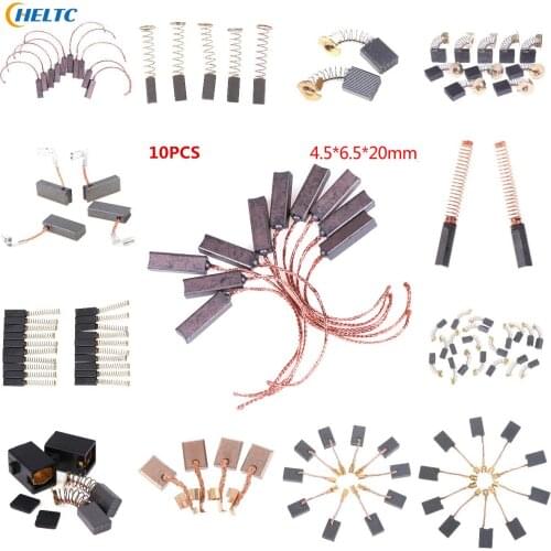 20/10/4/5/1Pcs Graphite Copper Motor Carbon Brushes Set Tight Copper Wire for Electric Hammer/Drill Angle Grindern Tool