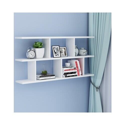 Bookshelf Wall Shelf Wall Hanging Wall Lockers Bedroom Wall Creative Lattice Living Room Wine Shelf Wall Lockers