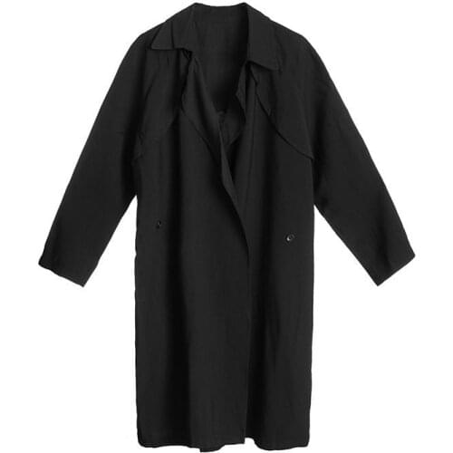 Fy1063 Fad spring autumn winter new women Vogue casual Ladies work wear nice Jacket woman female OL long coat trench coat