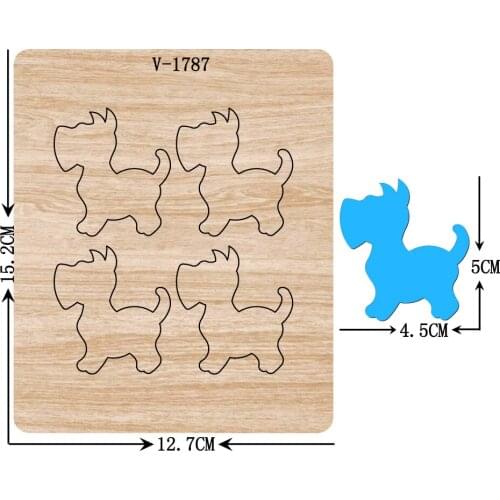 New dog wooden dies cutting dies for scrapbooking Multiple sizes V-1787