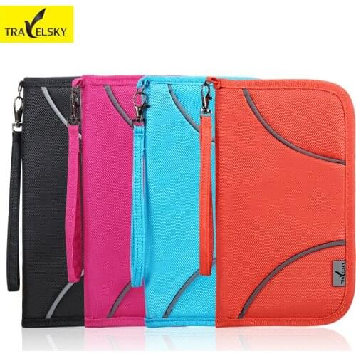 Passport holder for business multi-function credit card RFID protect high-grade fabric take card wholesale 50pcs 13599