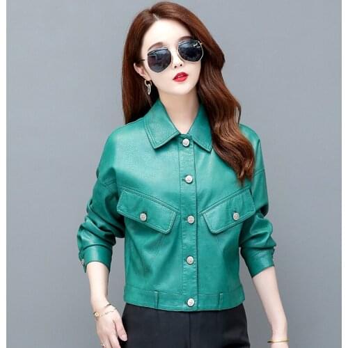 OEAID Womens Fashion Leather Jackets