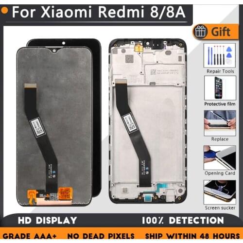 For XIAOMI Redmi 8 For XIAOMI Redmi 8A Original LCD screen assembly with front case Black