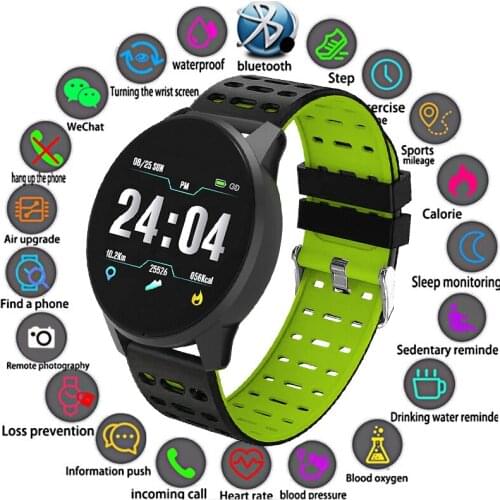 LIGE Smart Bracelet Men Women Heart rate blood pressure monitor Sport smartwatch waterproof Color Digital watch For Android IOS