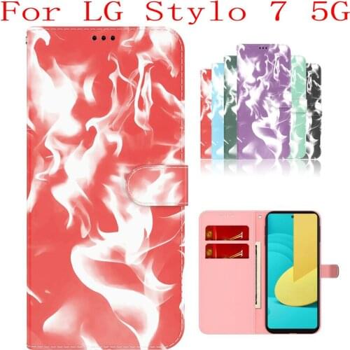 Sunjolly Case for LG Stylo 7 5G Wallet Stand Flip PU Phone Case Cover coque capa LG Stylo 7 5G Case LG Stylo 7 5G Cover