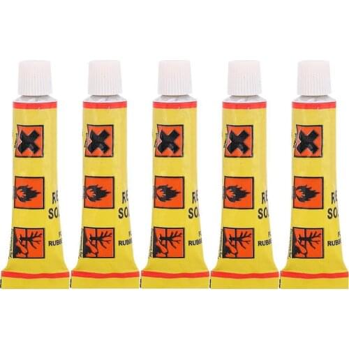 5pcs Bike Glue 8 ML Adhesive Glue Cement Rubber Inner Tube Repair Puncture Cold Patch Solution kit Bicycle Repair Tool