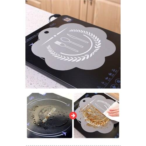 Cleaning Protective Pad of Induction Cooker, Glass Silica Fiber Protective Pad, Stain Proof Heat Conduct Pad