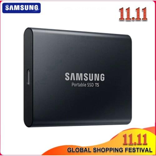 100% Samsung T5 portable SSD 250GB 500GB 1TB 2TB USB3.1 External Solid State Drives USB 3.1 Gen2 and backward compatible for PC