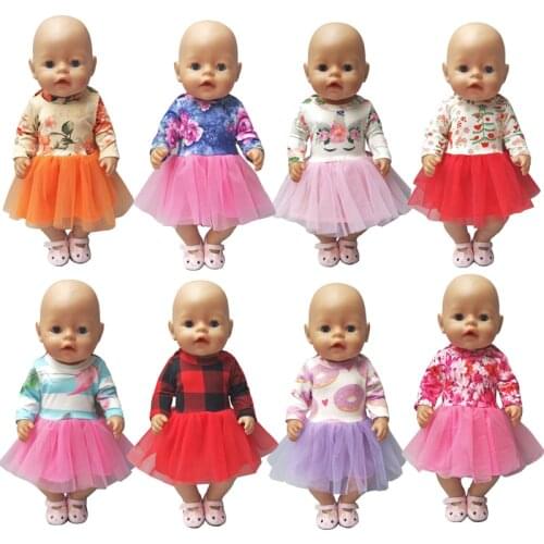 17 Inch Baby Doll Dress for 18 Inch Og Girl Doll Clothes Baby Dolls Wearing Children Girl Gifts