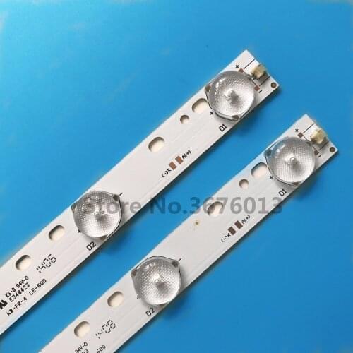 2pcs 32'' 570mm*17mm 10leds LED Backlight Lamps LED Strips w/ Optical Lens Fliter for TV Monitor Panel 30V New