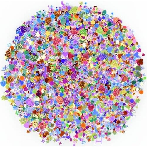 22g/bag Mixed Sequins Confetti Stars Letters Love Confetti Diy Nail Decoration Wedding Baby Shower Gift Supplies