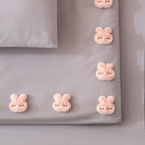 6PCS Household Quilt Holder Cute Cartoon Pink Plush Bunny Quilt Sheet Curtain Finishing Clip Holder Accessories Wholesale