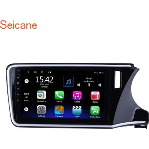 Seicane 2Din Car Radio Stereo Unit Player Android 10.0 For 2014 2015 2016 2017 HONDA CITY Right Hand Drive With 2GB RAM 32GB ROM