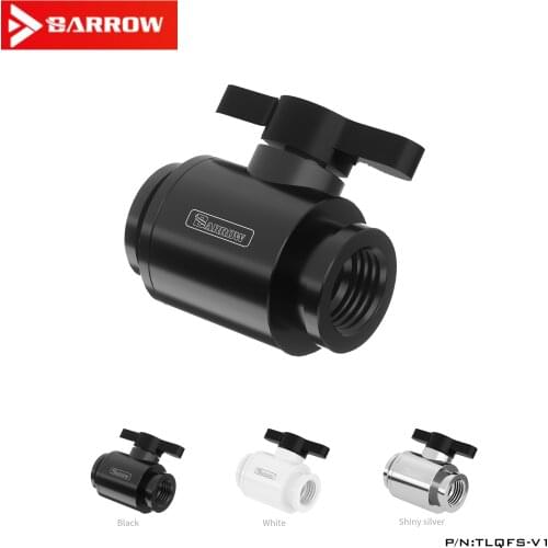 Free shipping Barrow G1 / 4 drain valve MINI aluminum alloy handle double inner teeth water ball valve TLQFS-V1